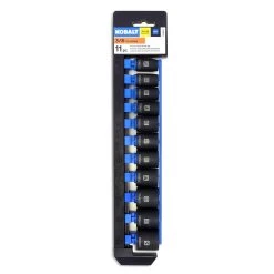 Kobalt Impact Sockets & Impact Socket Sets 11-Piece Metric 3/8-in Drive Set 6-Point Impact Socket Set