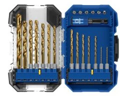 Kobalt Twist Drill Bits 21-Piece Assorted x Set Titanium Twist Drill Bit Set