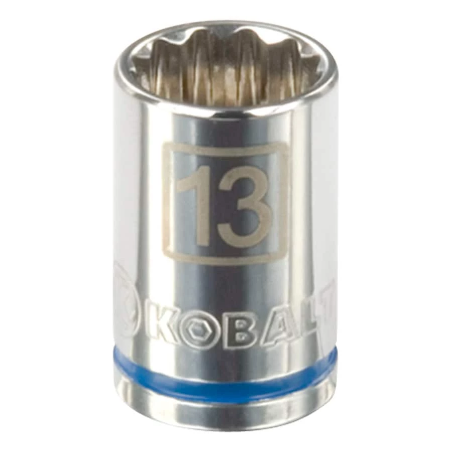 Kobalt Sockets & Socket Sets Metric 3/8-in Drive 12-point 13-mm Shallow Socket 1 Kobalt Sockets & Socket Sets Metric 3/8-in Drive 12-point 13-mm Shallow Socket
