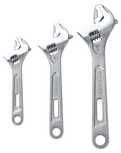 Kobalt Adjustable Wrenches 3-Piece Chrome Vanadium Steel Adjustable Wrench Set