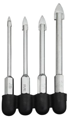 Kobalt Twist Drill Bits 4-Piece Assorted x Set High-speed Steel Twist Drill Bit Set