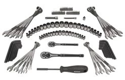 Kobalt Mechanics Tool Sets Universal 115-Piece Standard (SAE) and Metric Combination Matte Mechanics Tool Set (1/4-in; 3/8-in) -Hot Sale Kobalt Shop 05028175