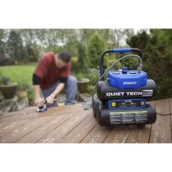 Kobalt Air Compressors Quiet Tech 4.3-Gallon Single Stage Portable Electric Twin Stack Air Compressor -Hot Sale Kobalt Shop 07852115