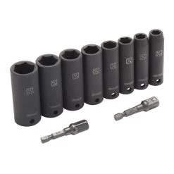 Kobalt Impact Sockets & Impact Socket Sets 10-Piece Standard (SAE) 3/8-in Drive Set 6-Point Impact Socket Set