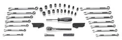 Kobalt Mechanics Tool Sets Universal 67-Piece Standard (SAE) and Metric Combination Matte Mechanics Tool Set (3/8-in)