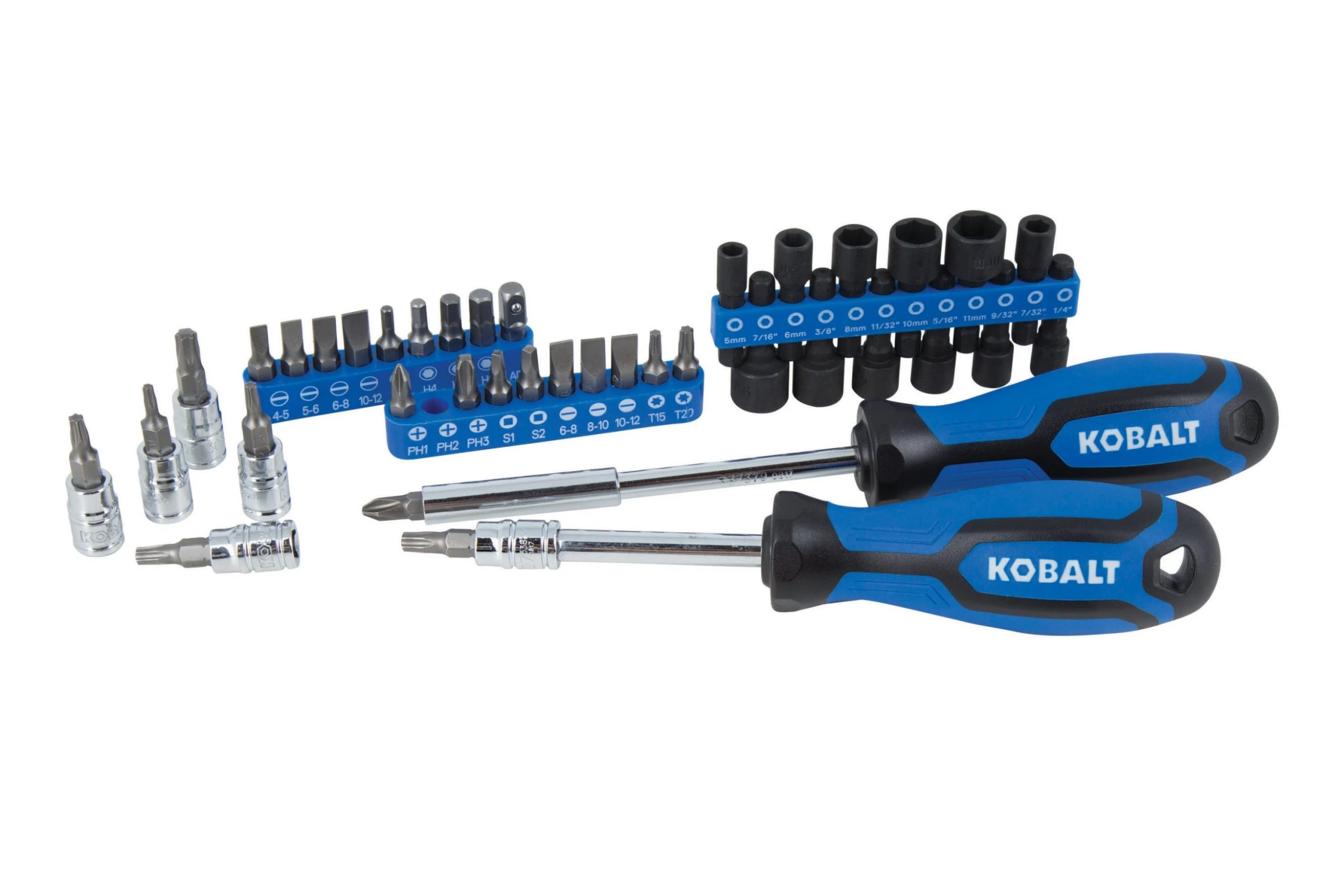 Kobalt Mechanics Tool Sets 300-Piece Standard (SAE) and Metric Combination Polished Chrome Mechanics Tool Set (1/4-in; 3/8-in) 9 Kobalt Mechanics Tool Sets 300-Piece Standard (SAE) and Metric Combination Polished Chrome Mechanics Tool Set (1/4-in; 3/8-in) - Image 9
