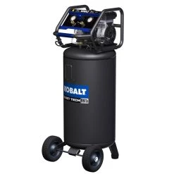 Kobalt Air Compressors Quiet Tech 26-Gallon Single Stage Portable Corded Electric Vertical Air Compressor