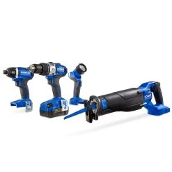 Kobalt Power Tool Combo Kits 4-Tool 24-Volt Max Brushless Power Tool Combo Kit with Soft Case (1-Battery Included and Charger Included) -Hot Sale Kobalt Shop 08796438