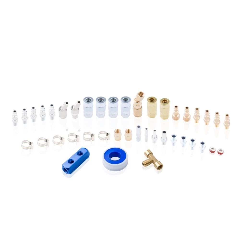 Kobalt Air Compressor Fittings 42-pc Job Site Air Fittings Kit 1 Kobalt Air Compressor Fittings 42-pc Job Site Air Fittings Kit