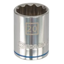 Kobalt Sockets & Socket Sets Metric 1/2-in Drive 12-point 20-mm Shallow Socket