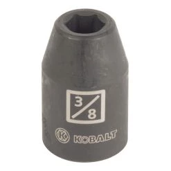 Kobalt Impact Sockets & Impact Socket Sets -Piece Standard (SAE) 1/2-in Drive 3/8-in 6-Point Impact Socket