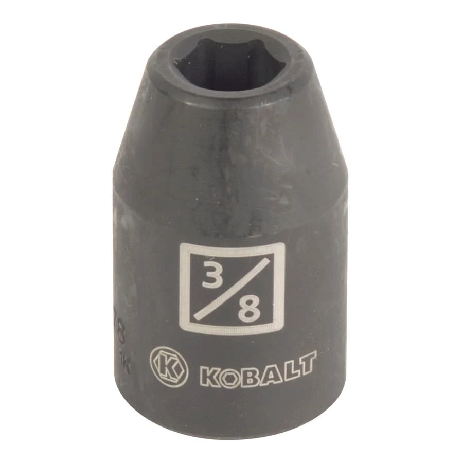 Kobalt Impact Sockets & Impact Socket Sets -Piece Standard (SAE) 1/2-in Drive 3/8-in 6-Point Impact Socket 1 Kobalt Impact Sockets & Impact Socket Sets -Piece Standard (SAE) 1/2-in Drive 3/8-in 6-Point Impact Socket