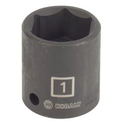 Kobalt Impact Sockets & Impact Socket Sets Standard (SAE) 1/2-in Drive 1-in 6-Point Impact Socket