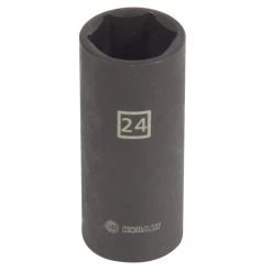 Kobalt Impact Sockets & Impact Socket Sets Metric 1/2-in Drive 24mm 6-Point Impact Socket