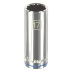 Kobalt Sockets & Socket Sets Metric 3/8-in Drive 12-point 17-mm Deep Socket