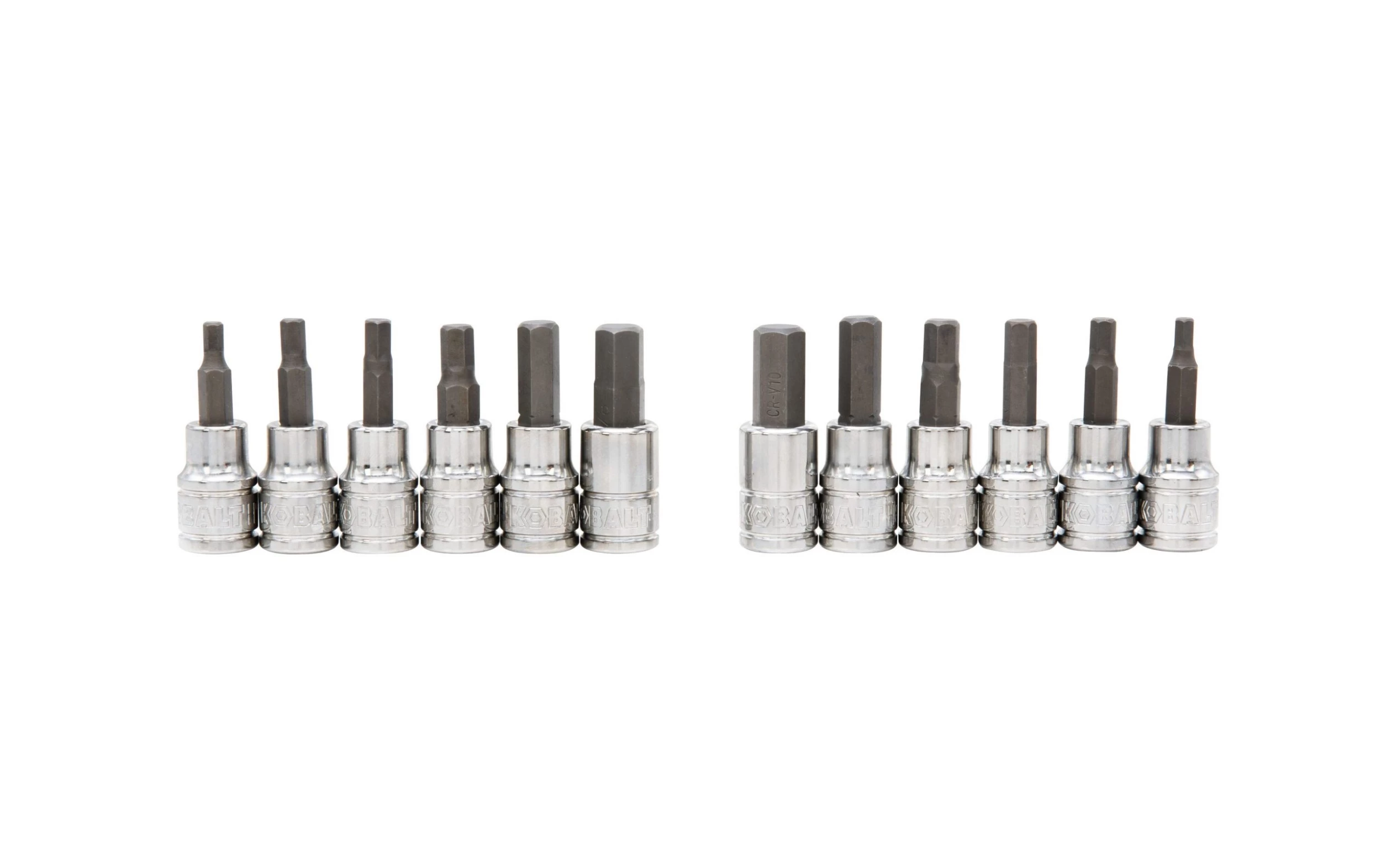 Kobalt Driver Sockets & Sets 42-Piece 3/8-in Drive Set Hex; Torx; Phillips; Flathead Bit Standard (SAE) and Metric Combination Driver Socket Set 5 Kobalt Driver Sockets & Sets 42-Piece 3/8-in Drive Set Hex; Torx; Phillips; Flathead Bit Standard (SAE) and Metric Combination Driver Socket Set - Image 5