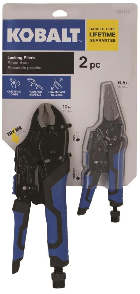 Kobalt Plier Sets 2-Pack Locking Plier Set 9 Kobalt Plier Sets 2-Pack Locking Plier Set - Image 9