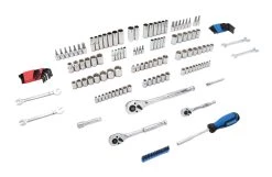 Kobalt Mechanics Tool Sets 154-Piece Standard (SAE) and Metric Combination Polished Chrome Mechanics Tool Set (1/4-in; 3/8-in) -Hot Sale Kobalt Shop 10182276 scaled