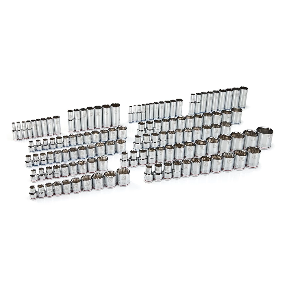 Kobalt Mechanics Tool Sets 300-Piece Standard (SAE) and Metric Combination Polished Chrome Mechanics Tool Set (1/4-in; 3/8-in) 12 Kobalt Mechanics Tool Sets 300-Piece Standard (SAE) and Metric Combination Polished Chrome Mechanics Tool Set (1/4-in; 3/8-in) - Image 12