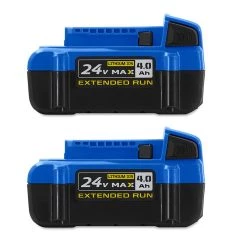 Kobalt Power Tool Batteries & Chargers 24-Volt Max 2-Pack 4 Amp-Hour; 4 Amp-Hour Lithium Power Tool Battery