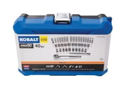 Kobalt Mechanics Tool Sets 40-Piece Standard (SAE) and Metric Combination Polished Chrome Mechanics Tool Set (3/8-in) 18 Kobalt Mechanics Tool Sets 40-Piece Standard (SAE) and Metric Combination Polished Chrome Mechanics Tool Set (3/8-in) -Hot Sale Kobalt Shop 11255130 scaled