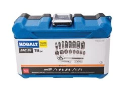 Kobalt Mechanics Tool Sets 19-Piece Metric Polished Chrome Mechanics Tool Set (3/8-in) -Hot Sale Kobalt Shop 11264438 scaled