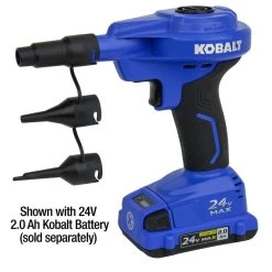 Kobalt Air Inflators 24V Cordless High Volume Inflator 24-Volt Lithium Ion (Li-Ion) Air Inflator (Power Source: Battery) 14 Kobalt Air Inflators 24V Cordless High Volume Inflator 24-Volt Lithium Ion (Li-Ion) Air Inflator (Power Source: Battery) -Hot Sale Kobalt Shop 11629465