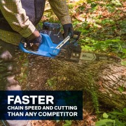Kobalt Cordless Electric Chainsaws 80-Volt Max 18-in Brushless Cordless Electric Chainsaw 5 Ah (Battery & Charger Included) -Hot Sale Kobalt Shop 12049906
