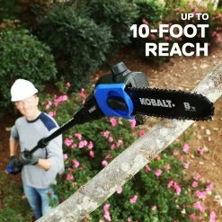 Kobalt Cordless Electric Pole Saws 40-Volt Max 8-in Cordless Electric Pole Saw (Battery & Charger Included) -Hot Sale Kobalt Shop 12234439