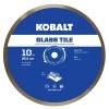 Kobalt Diamond Saw Blades 10-in Wet Glass Diamond Saw Blade