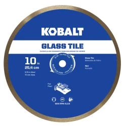 Kobalt Diamond Saw Blades 10-in Wet Glass Diamond Saw Blade