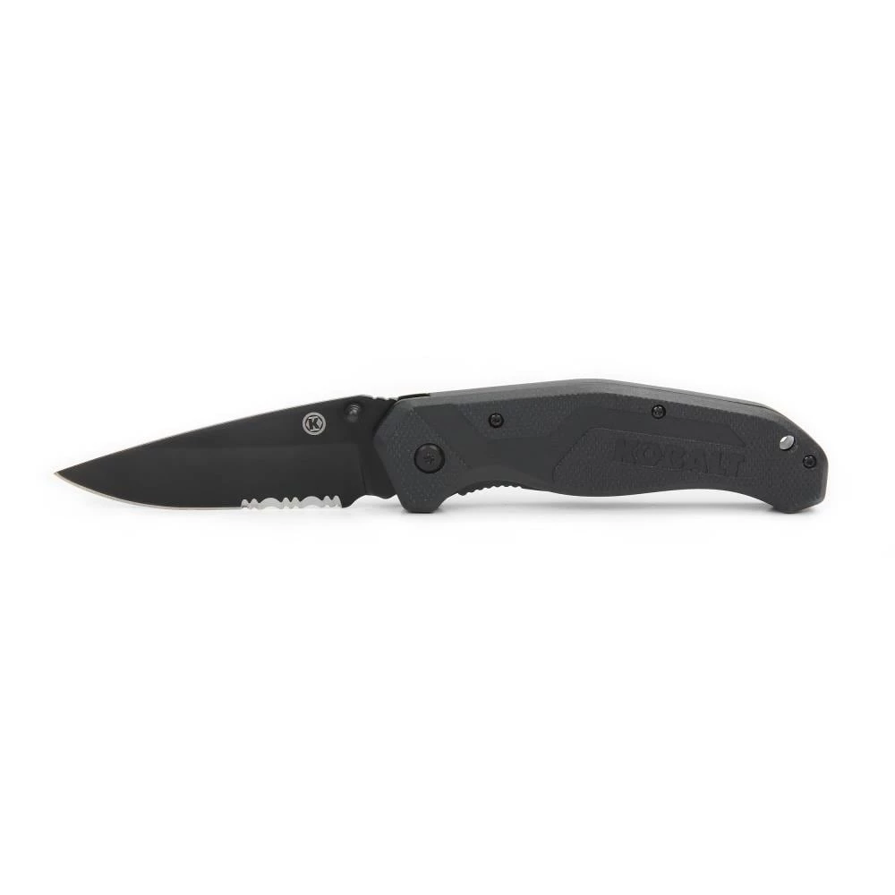 Kobalt Pocket Knives 3.5-in Stainless Steel Blade with Serration Pocket Knife 3 Kobalt Pocket Knives 3.5-in Stainless Steel Blade with Serration Pocket Knife - Image 3