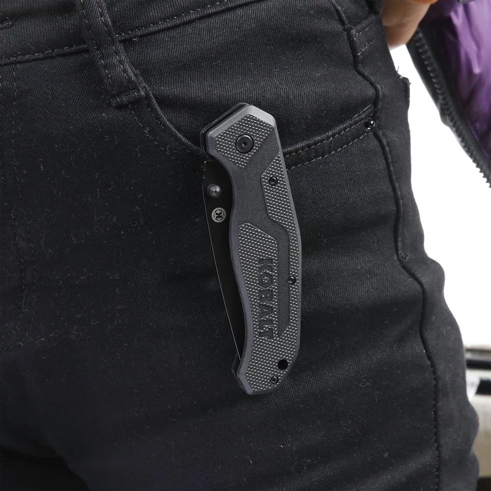 Kobalt Pocket Knives 3.5-in Stainless Steel Blade with Serration Pocket Knife 4 Kobalt Pocket Knives 3.5-in Stainless Steel Blade with Serration Pocket Knife - Image 4