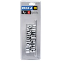 Kobalt Sockets & Socket Sets 7-Piece Standard (SAE) 3/8-in Drive 12-point Set Shallow Socket Set 7 Kobalt Sockets & Socket Sets 7-Piece Standard (SAE) 3/8-in Drive 12-point Set Shallow Socket Set -Hot Sale Kobalt Shop 15100817