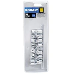 Kobalt Sockets & Socket Sets 7-Piece Metric 3/8-in Drive 12-point Set Shallow Socket Set -Hot Sale Kobalt Shop 15100962