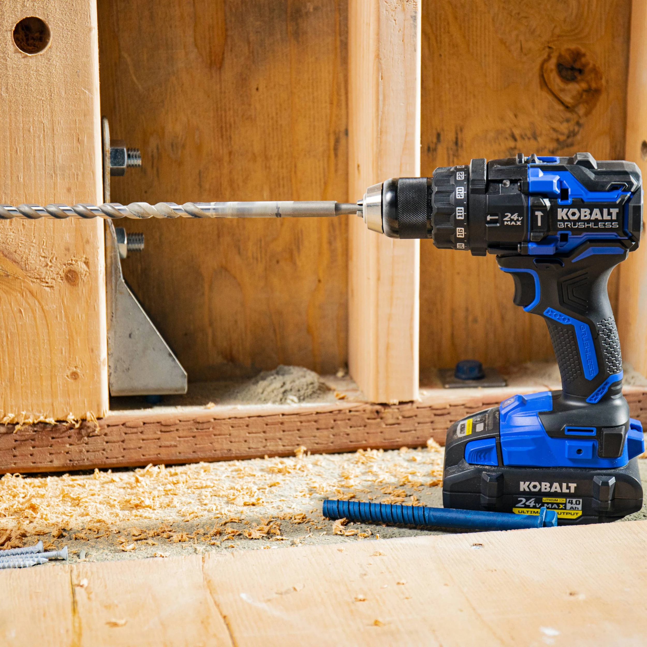Kobalt Hammer Drills XTR 1/2-in 24-volt Max Variable Speed Brushless Cordless Hammer Drill (1-Battery Included) 7 Kobalt Hammer Drills XTR 1/2-in 24-volt Max Variable Speed Brushless Cordless Hammer Drill (1-Battery Included) - Image 7
