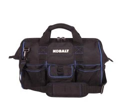 Kobalt Tool Bags Blue Black Polyester 16-in Zippered Cargo Bag