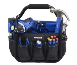 Kobalt Tool Bags Blue Black Polyester 12-in Tool Tote