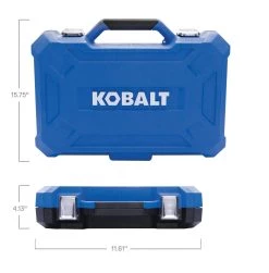 Kobalt Mechanics Tool Sets 118-Piece Standard (SAE) and Metric Combination Polished Chrome Mechanics Tool Set (3/8-in;) -Hot Sale Kobalt Shop 16289497 scaled
