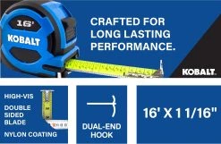 Kobalt Tape Measures Tape measure 16-ft Tape Measure -Hot Sale Kobalt Shop 16463696