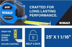 Kobalt Tape measures 25-ft Auto Lock Tape Measure -Hot Sale Kobalt Shop 16463824