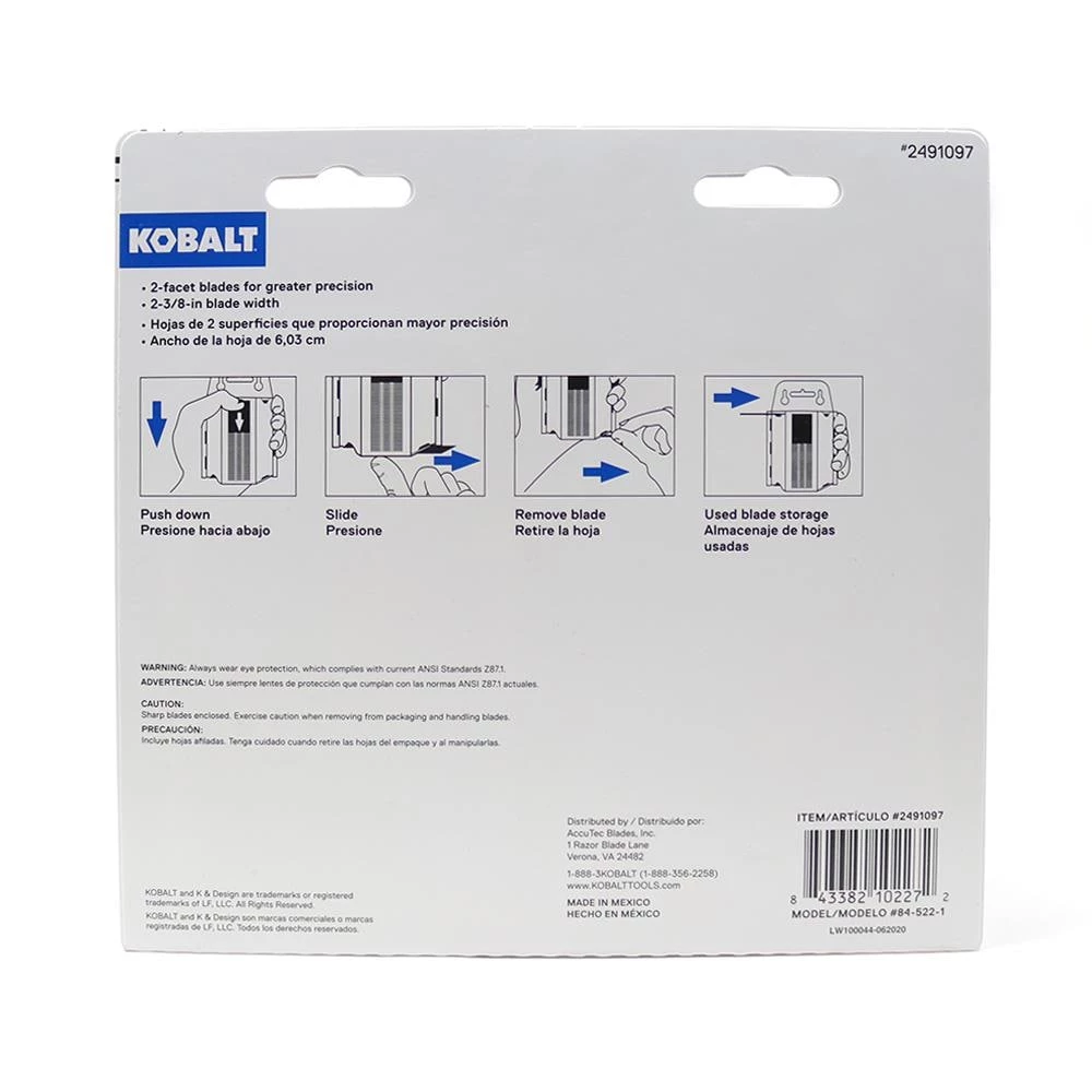 Kobalt Replacement Utility Blades Carbon Steel Utility Razor Blade(200-Pack) 2 Kobalt Replacement Utility Blades Carbon Steel Utility Razor Blade(200-Pack) - Image 2