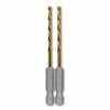 Kobalt Twist Drill Bits 2-Piece 1/8-in 2-1/2-in Titanium Coated Hss Twist Drill Bit