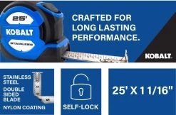 Kobalt Tape measures 25-ft Auto Lock Tape Measure -Hot Sale Kobalt Shop 16732141