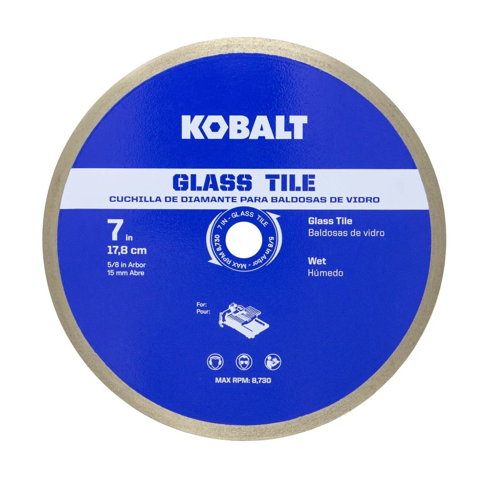 Kobalt Diamond Saw Blades 7-in Glass Tile Diamond Blade 1 Kobalt Diamond Saw Blades 7-in Glass Tile Diamond Blade