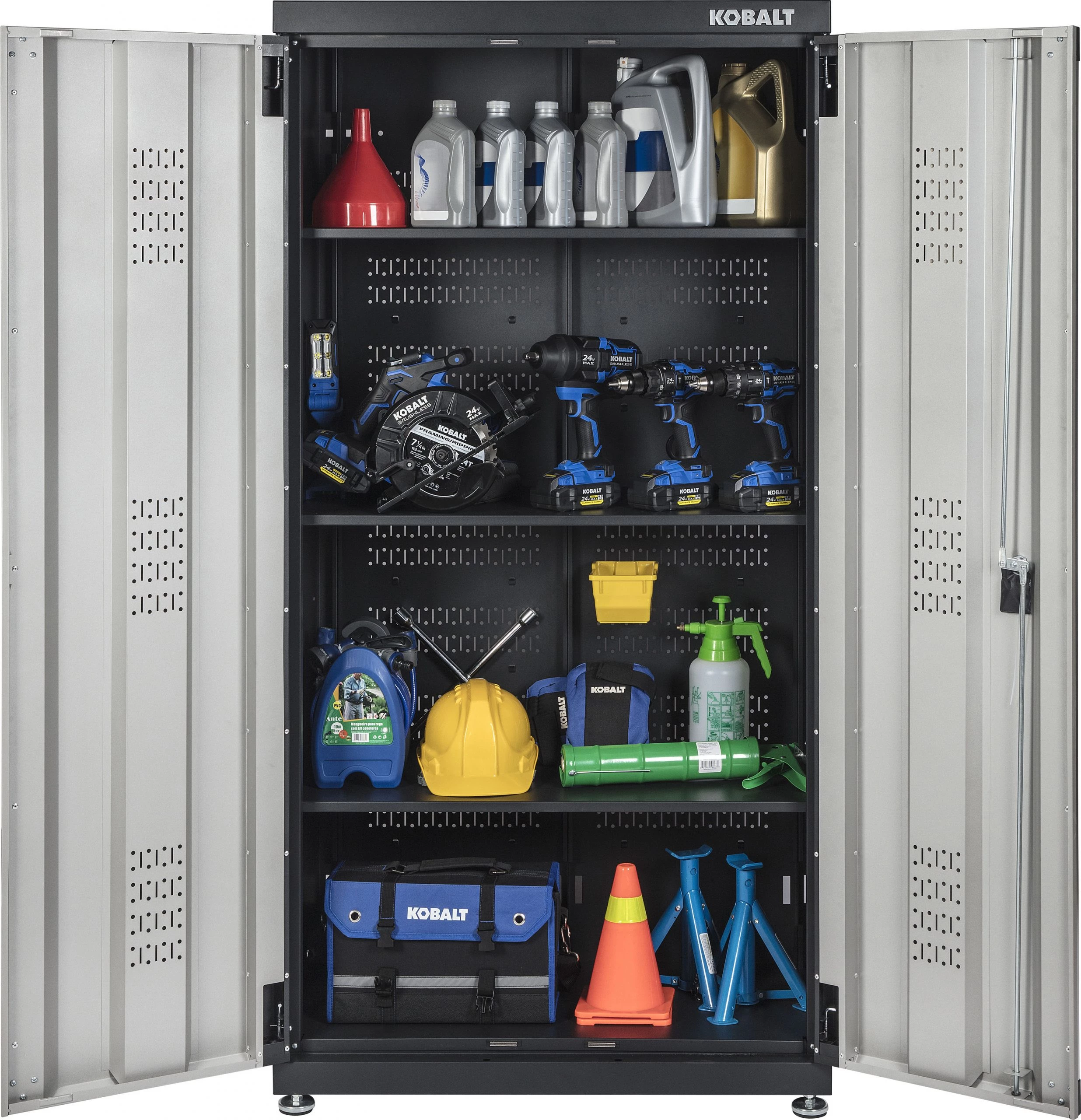 Kobalt Garage Cabinets 36-in W x 72-in H x 18.5-in D Steel Freestanding Garage Cabinet 2 Kobalt Garage Cabinets 36-in W x 72-in H x 18.5-in D Steel Freestanding Garage Cabinet - Image 2