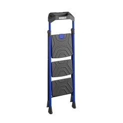 Kobalt Step Stools 3-Step 300-lb Capacity Black Steel Foldable Step Stool -Hot Sale Kobalt Shop 17787987