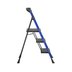Kobalt Step Stools 3-Step 300-lb Capacity Black Steel Foldable Step Stool -Hot Sale Kobalt Shop 17787989