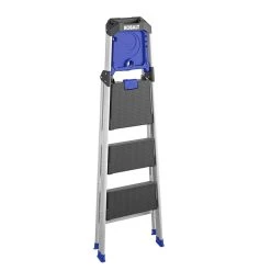 Kobalt Step Stools 3-Step 250-lb Capacity Gray Aluminum Foldable Step Stool -Hot Sale Kobalt Shop 17788090