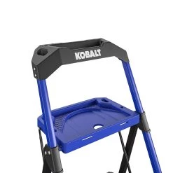 Kobalt Step Stools 3-Step 300-lb Capacity Black Steel Foldable Step Stool -Hot Sale Kobalt Shop 17788336